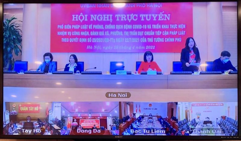 Hội nghị được tổ chức theo hình thức trực tuyến