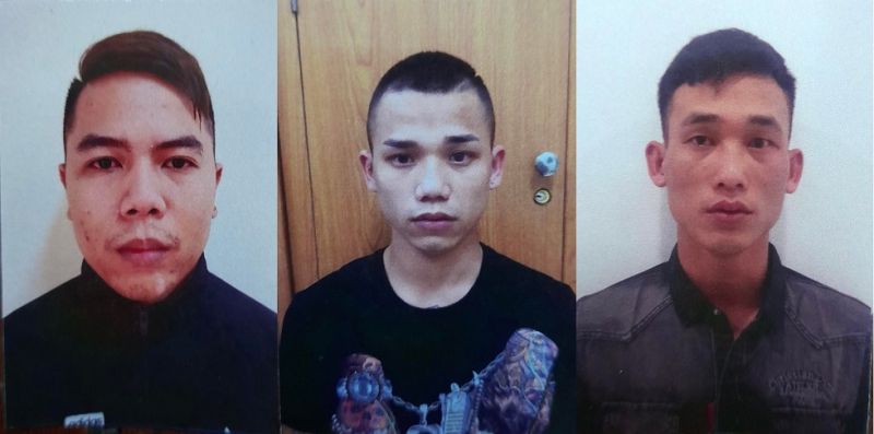 Các đối tượng bị cơ quan công an bắt giữ