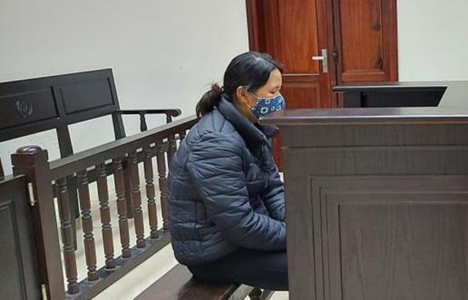 Bị cáo Lã Thị Viễn tại toà phúc thẩm