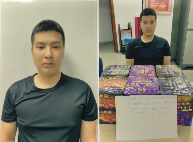 Đối tượng Việt Anh cùng tang vật Đối tượng Việt Anh cùng tang vật