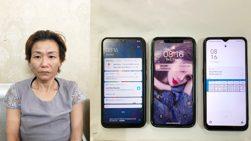 Đối tượng Nguyễn Khả Hoa cùng tang vật