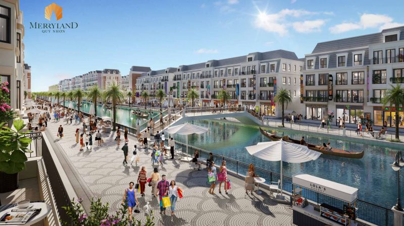 Những căn Bizhouse tại MerryLand Quy Nhơn nằm tại vị trí “trung tâm của trung tâm” nơi “vương quốc không ngủ” Canal District.