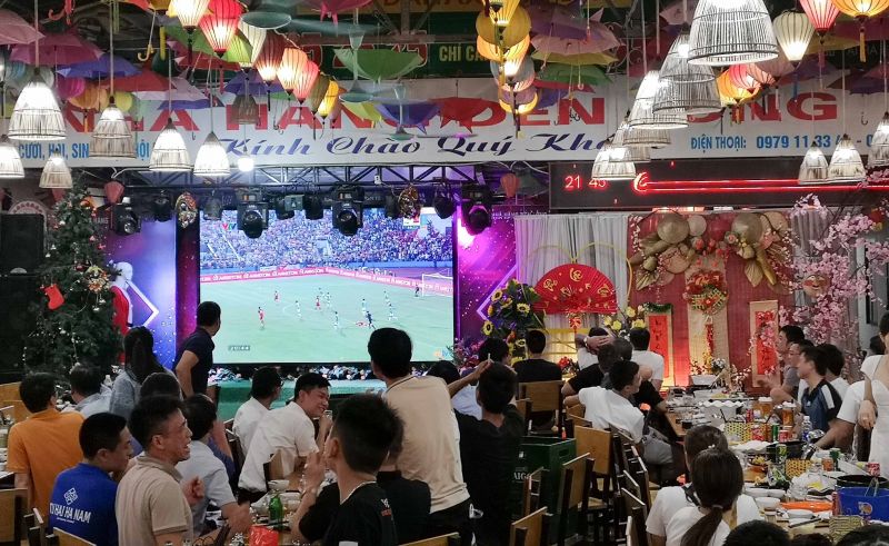 Cổ động viên Hà Nam mừng chiến thắng