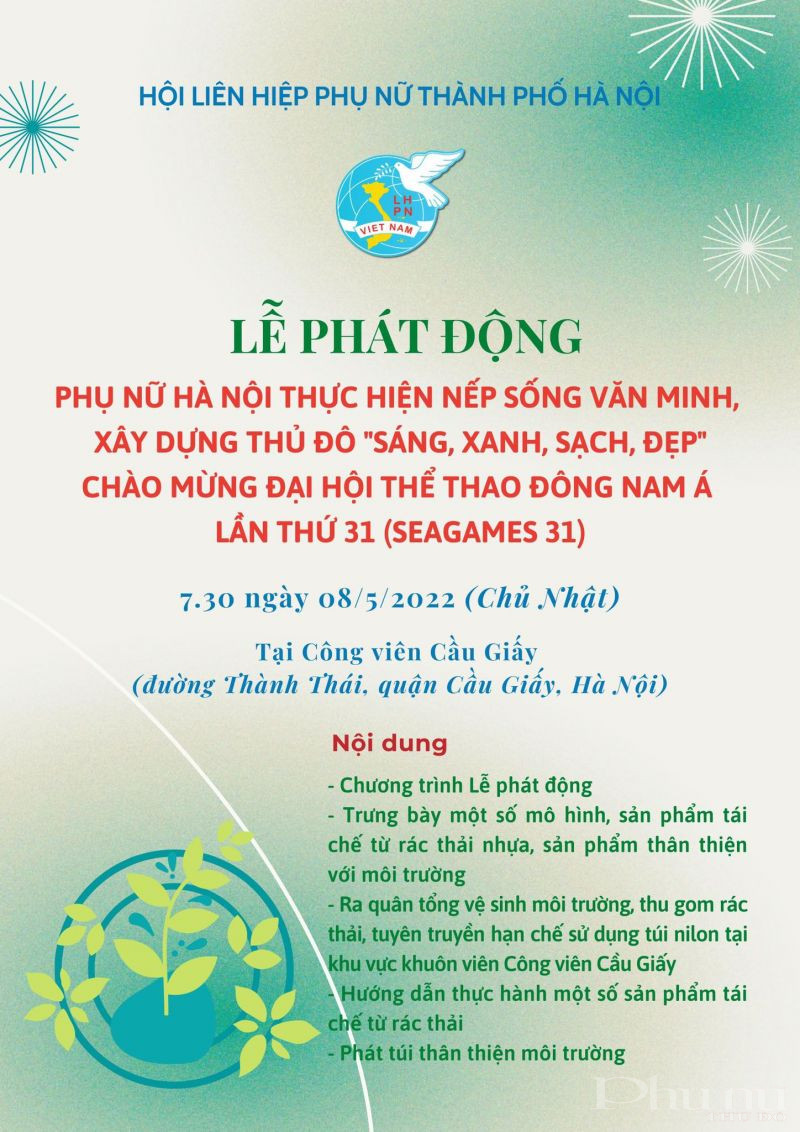 [TRỰC TIẾP] Lễ phát động “Phụ nữ Hà Nội thực hiện nếp sống văn minh, xây dựng Thủ đô “Sáng- Xanh-Sạch- Đẹp" - ảnh 1