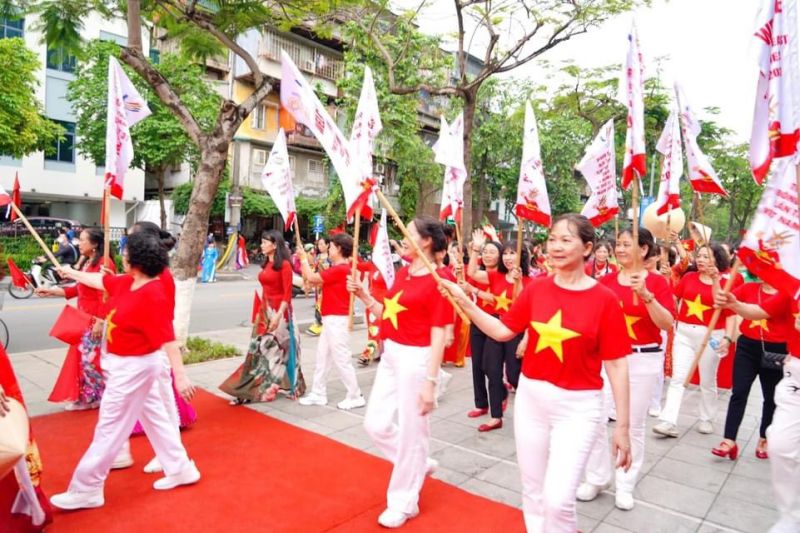 C&aacute;n bộ hội vi&ecirc;n phụ nữ quận Ba Đ&igrave;nh quyết t&acirc;m g&oacute;p sức v&agrave;o th&agrave;nh c&ocirc;ng của SEA Games 31