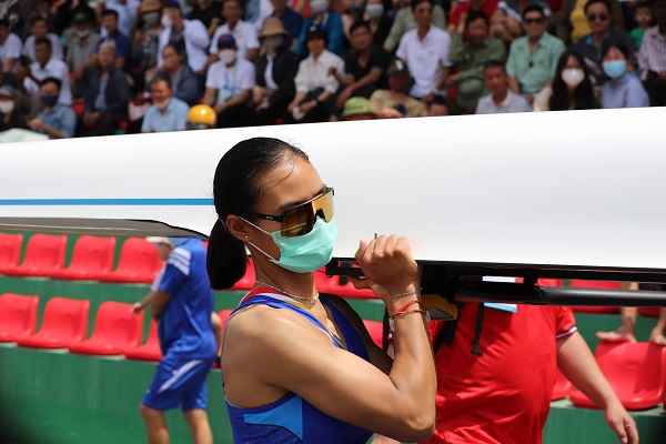 Đội tuyển Rowing Việt Nam thi đấu xuất sắc về đích thứ nhất ở 6/8 nội dung thi đấu tại SEA Games 31 - ảnh 7