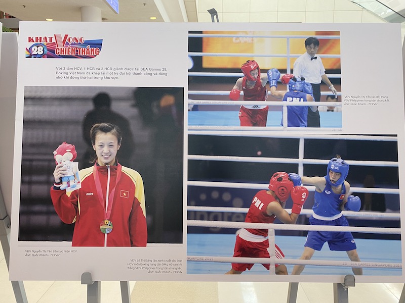 Hình ảnh các cô gái vàng thể thao Việt Nam nổi bật tại trưng bày ảnh chào mừng SEA Games 31 - ảnh 11