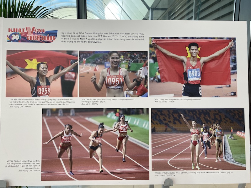 Hình ảnh các cô gái vàng thể thao Việt Nam nổi bật tại trưng bày ảnh chào mừng SEA Games 31 - ảnh 6