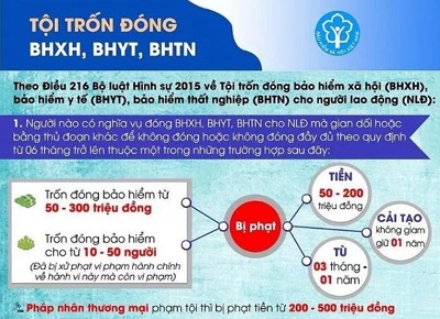 Hướng dẫn xử lý hình sự đối với tội gian lận, trốn đóng BHXH, BHYT, BHTN - ảnh 1