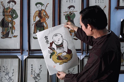 Đau đáu làng tranh Đông Hồ trên đất quan họ - ảnh 1