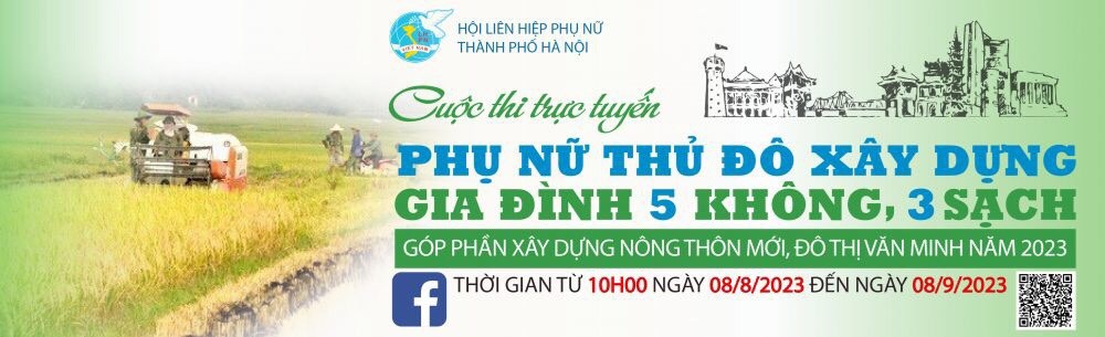 Hội LHPN Hà Nội triển khai cuộc thi trực tuyến “Phụ nữ Thủ đô xây dựng gia đình 5 không, 3 sạch”  - ảnh 1