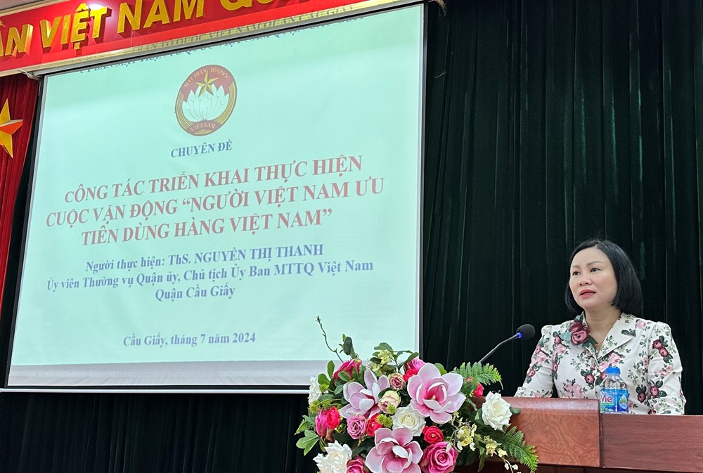 Quận Cầu Giấy bồi dưỡng kiến thức cho cán bộ Hội Phụ nữ - ảnh 1