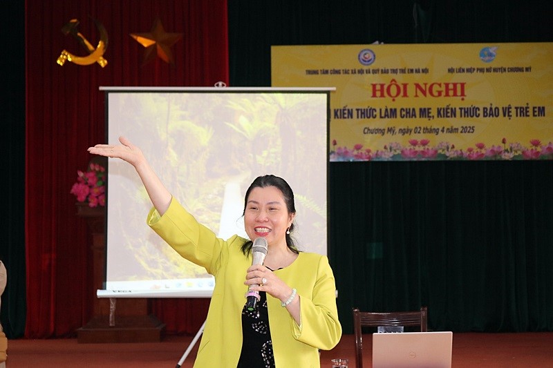 Hội LHPN huyện Chương Mỹ hướng dẫn trẻ em phòng chống xâm hại, tự bảo vệ mình - ảnh 2