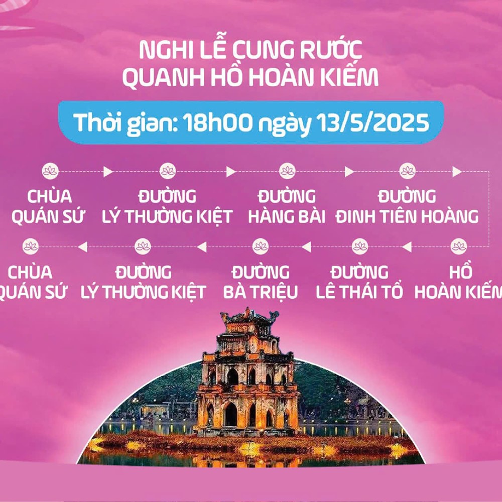 Lịch trình cung rước. chiêm bái xá lợi Đức Phật ở Hà Nội - ảnh 2
