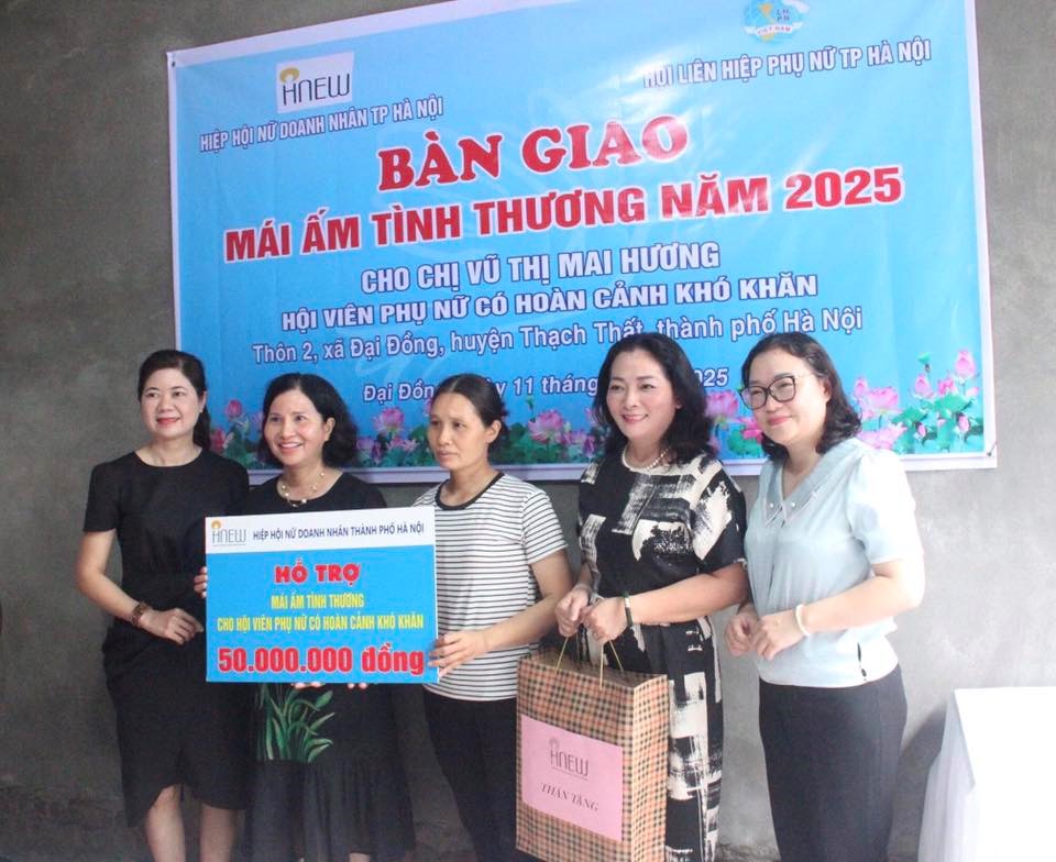 Thêm một mái ấm đến với hội viên phụ nữ khó khăn huyện Thạch Thất - ảnh 2