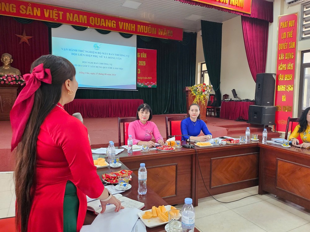 Hội LHPN xã Hồng Vân (mới) tổ chức vận hành thử nghiệm bộ máy - ảnh 2