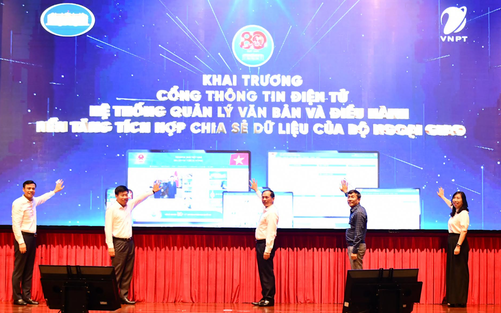 VNPT triển khai 3 phần mềm chuyển đổi số trọng yếu cho Bộ Ngoại giao  - ảnh 1