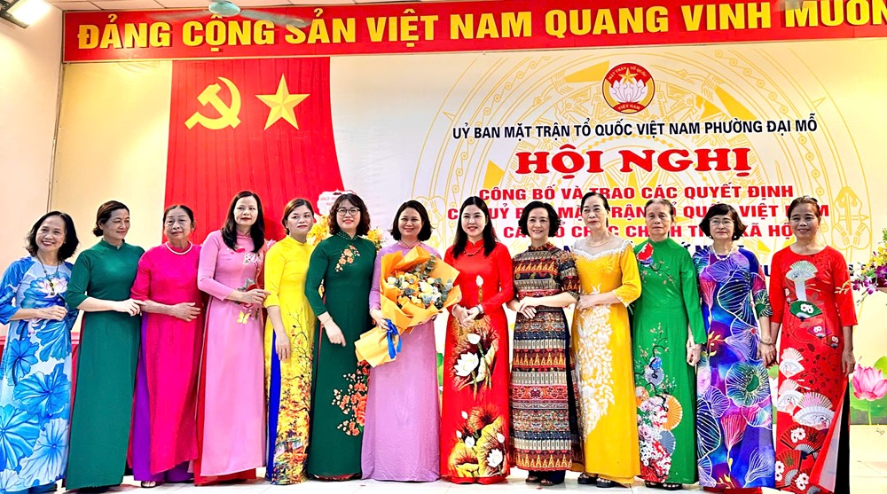 Đồng chí Lê Thị Bích Hà làm Chủ tịch Uỷ ban Mặt trận Tổ quốc Việt Nam phường Đại Mỗ - ảnh 3