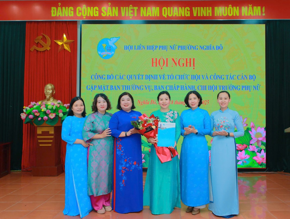 Đồng chí Nguyễn Thị Thu Nga làm Chủ tịch Hội LHPN phường Nghĩa Đô - ảnh 1