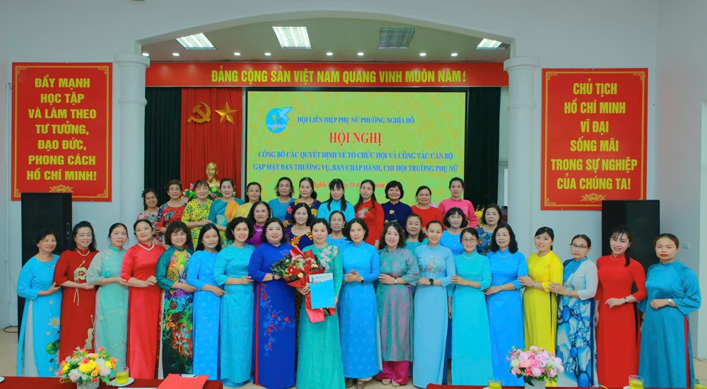 Đồng chí Nguyễn Thị Thu Nga làm Chủ tịch Hội LHPN phường Nghĩa Đô - ảnh 2