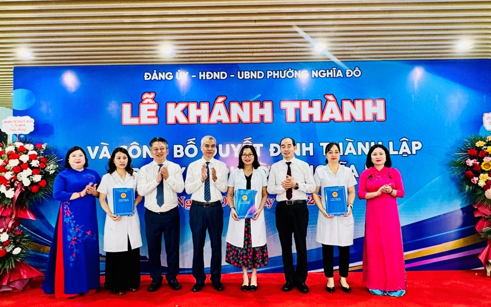 Thành lập Trạm Y tế phường Nghĩa Đô - ảnh 1