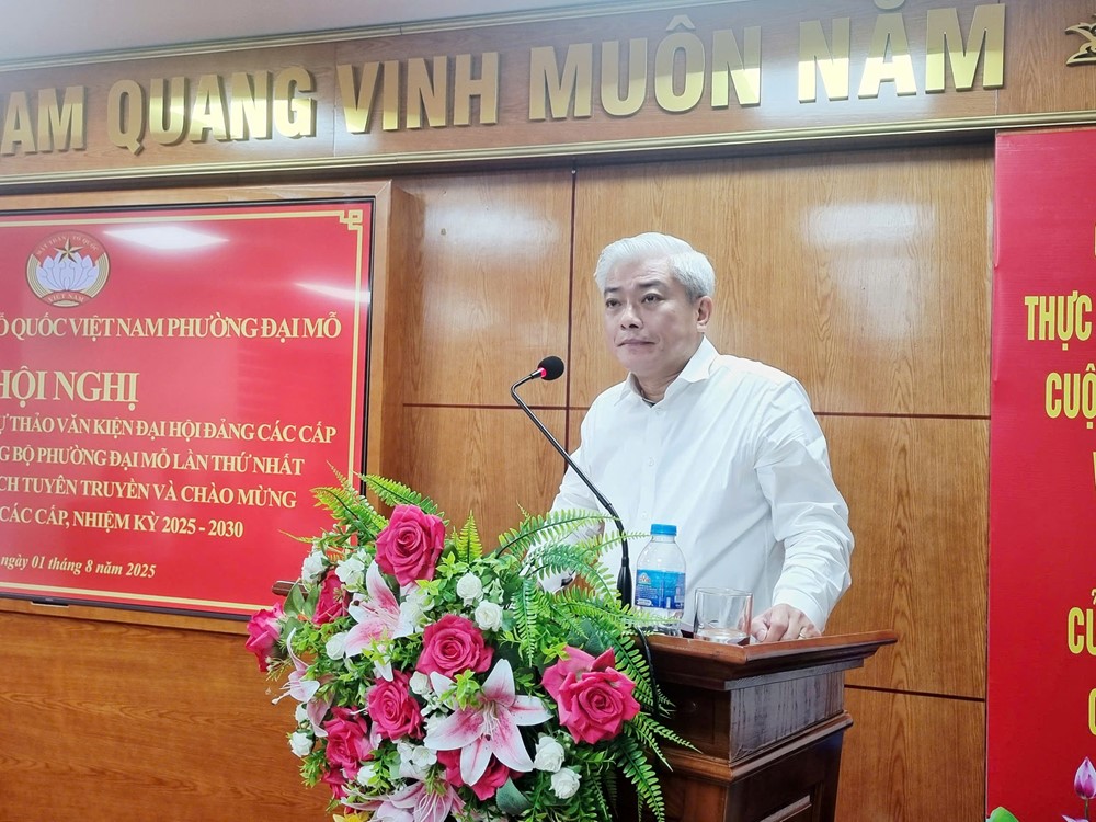 Mặt trận phường Đại Mỗ lắng nghe nhân dân đóng góp ý kiến các văn kiện - ảnh 2