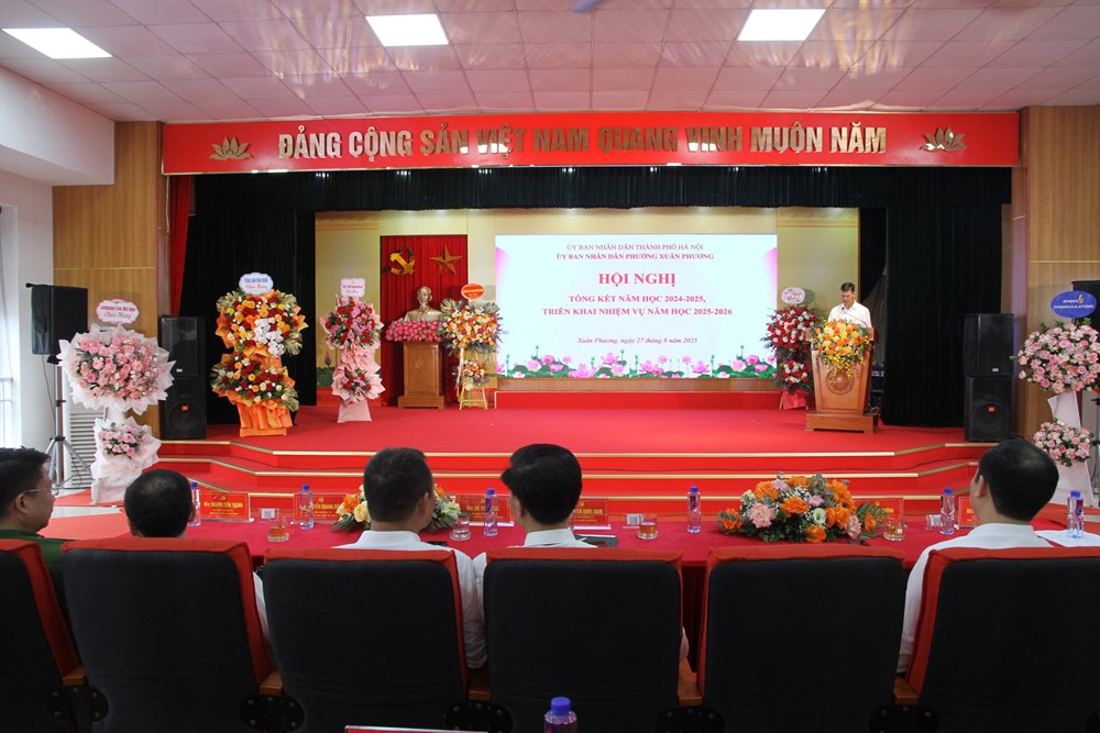 Phường Xuân Phương chú trọng xây dựng “trường học hạnh phúc” - ảnh 1