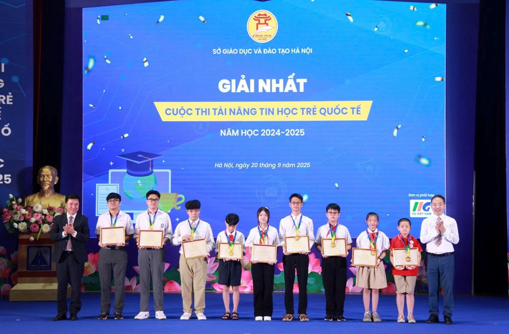 223 thí sinh xuất sắc đạt giải Cuộc thi “Tài năng Tin học trẻ quốc tế TP Hà Nội“ - ảnh 3