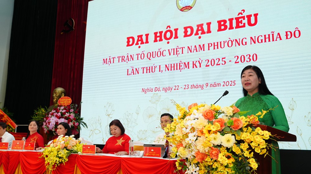Bà Nguyễn Kim Lê là Chủ tịch Ủy ban MTTQ Việt Nam phường Nghĩa Đô - ảnh 4