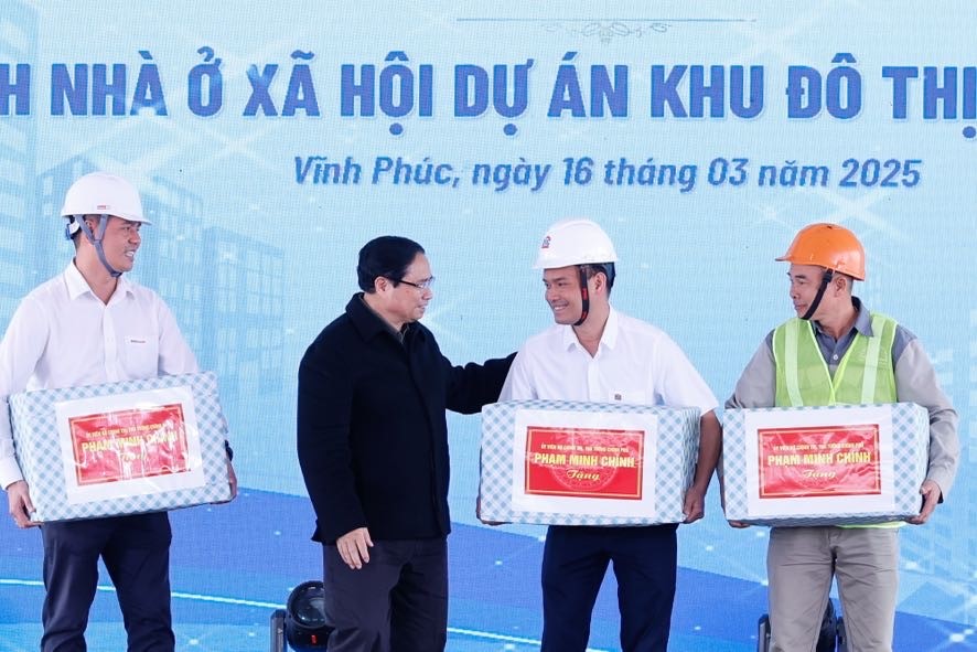 Thủ tướng Chính phủ Phạm Minh Chính dự khởi công dự án nhà ở xã hội tại Vĩnh Phúc - ảnh 4