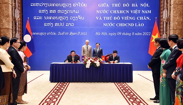 Đưa mối quan hệ giữa Thủ đô Hà Nội và Thủ đô Viêng Chăn xứng tầm với mối quan hệ đặc biệt của 2 nước - ảnh 1