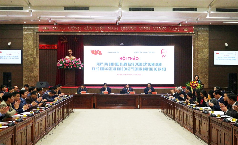 Phát huy dân chủ nhằm tăng cường xây dựng Đảng và hệ thống chính trị ở cơ sở trên địa bàn Thủ đô Hà Nội - ảnh 1