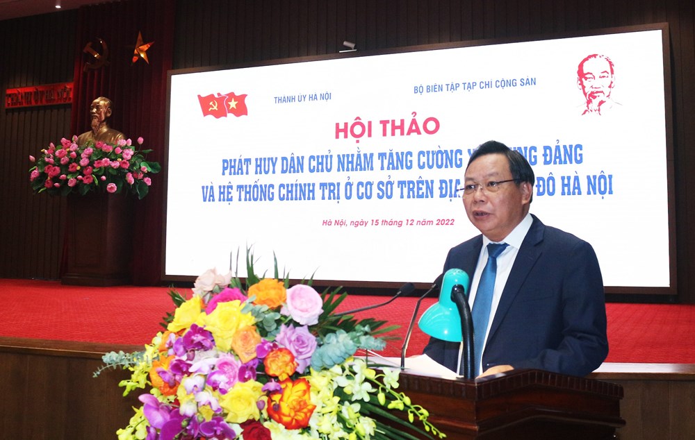 Phát huy dân chủ nhằm tăng cường xây dựng Đảng và hệ thống chính trị ở cơ sở trên địa bàn Thủ đô Hà Nội - ảnh 2