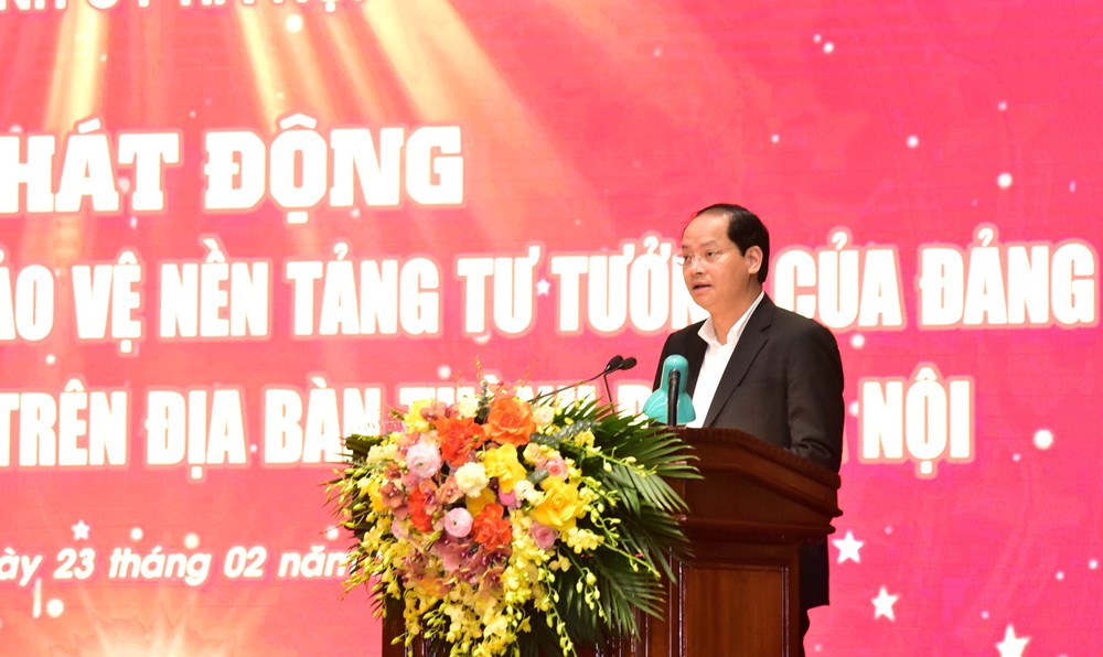 Hà Nội phát động cuộc thi Chính luận về Bảo vệ nền tảng tư tưởng của Đảng lần thứ Ba - ảnh 1
