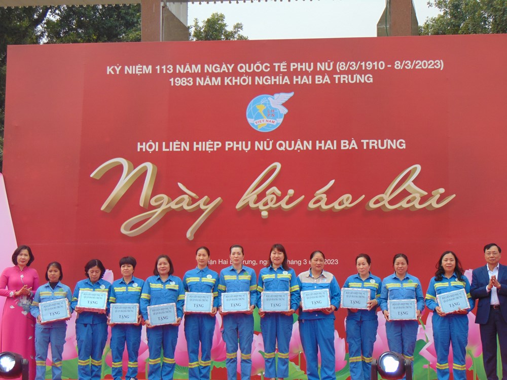 Hội LHPN Hai Bà Trưng tổ chức Ngày hội áo dài tôn vinh nét đẹp áo dài phụ nữ Việt Nam - ảnh 3
