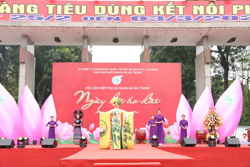 Hội LHPN Hai Bà Trưng tổ chức Ngày hội áo dài tôn vinh nét đẹp áo dài phụ nữ Việt Nam - ảnh 2