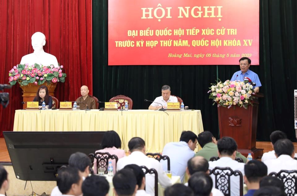 Bí thư Thành ủy Hà Nội: Quận Hoàng Mai cần sớm giải quyết nhu cầu về xây trường học, bãi đỗ xe  ​ - ảnh 1