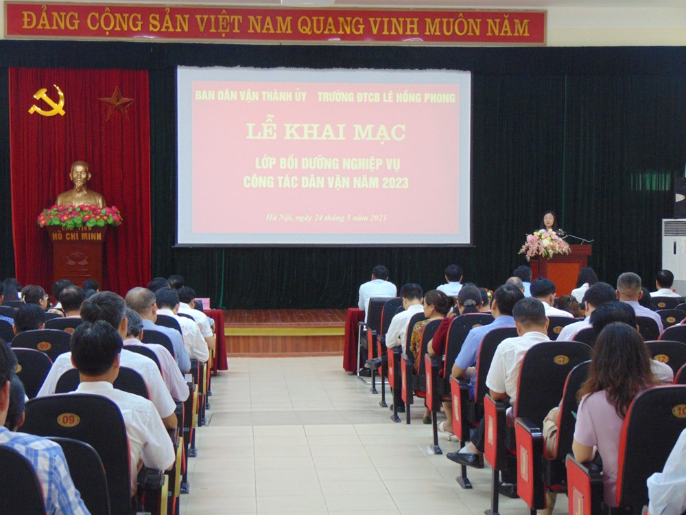 Hà Nội: Khai giảng lớp bồi dưỡng nghiệp vụ về công tác dân vận - ảnh 2