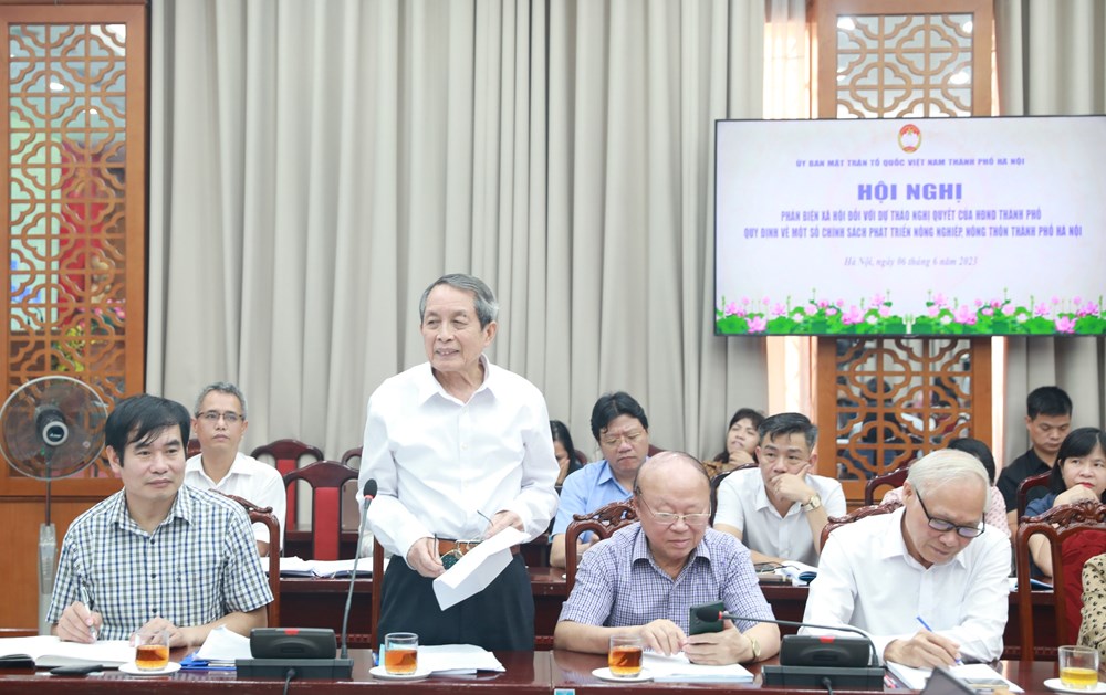 Hà Nội: Nhiều ý kiến góp ý đối với dự thảo Nghị quyết về một số chính sách phát triển nông nghiệp, nông thôn - ảnh 2