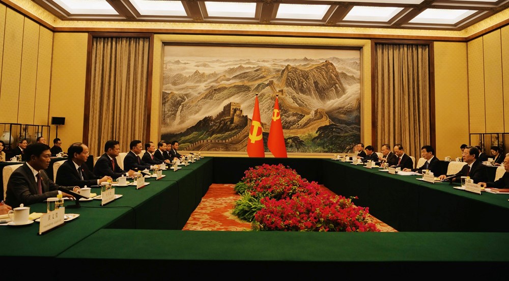 Đoàn đại biểu cấp cao thành phố Hà Nội chào xã giao Chủ tịch Chính hiệp Trung Quốc Vương Hộ Ninh  ​ - ảnh 2