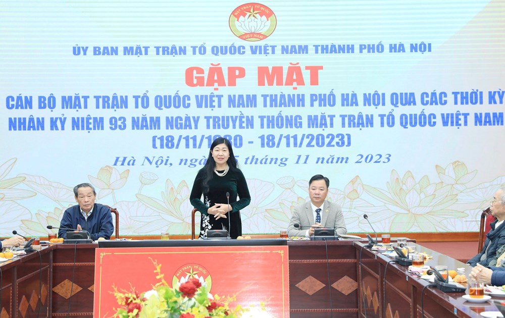 Các đồng chí nguyên cán bộ MTTQ Việt Nam thành phố Hà Nội: Dù đã về hưu nhưng vẫn luôn theo sát hoạt động của Mặt trận - ảnh 1