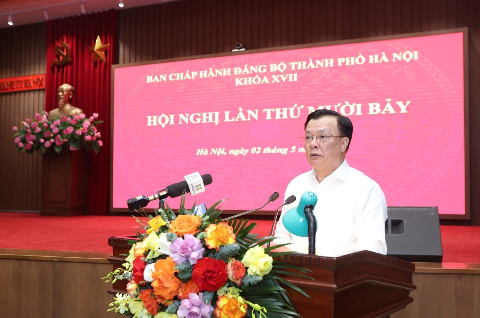 Khai mạc Hội nghị lần thứ 17 Ban Chấp hành Đảng bộ thành phố Hà Nội  - ảnh 1