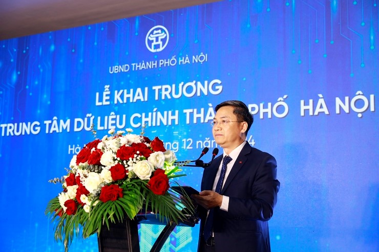 Khai trươngTrung tâm Dữ liệu chính thành phố Hà Nội - thúc đẩy chuyển đổi số toàn diện - ảnh 2