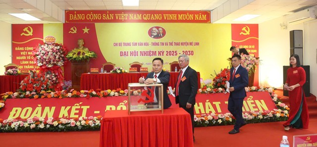 Mê Linh: Khẩn trương, tích cực chuẩn bị Đại hội Đảng bộ các cấp, tiến tới Đại hội Đảng bộ huyện lần thứ XII  - ảnh 2