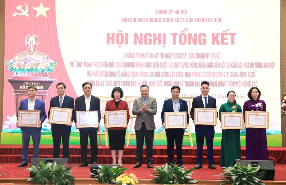 Hà Nội: Nhiều tập thể, cá nhân có đóng góp trong phong trào thi đua “Toàn dân chung sức xây dựng nông thôn mới” - ảnh 2