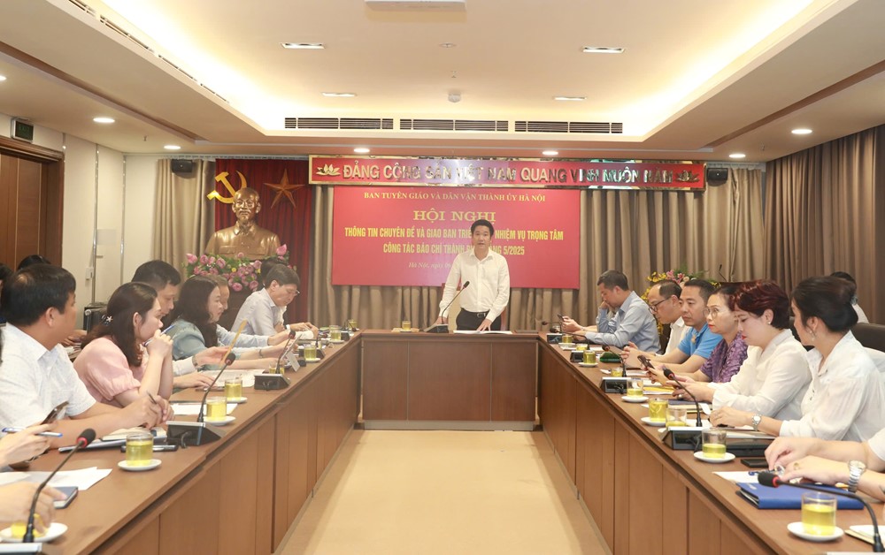 Những nhiệm vụ tuyên truyền trọng tâm trong tháng 5 của các cơ quan báo chí Hà Nội - ảnh 1