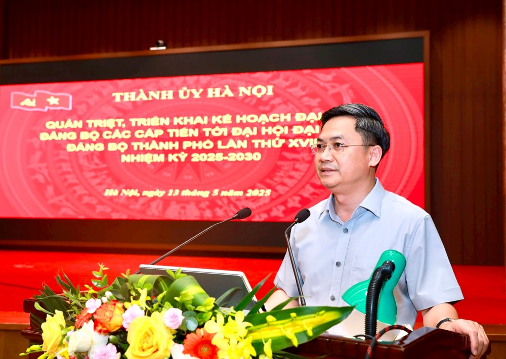 ​  Dự kiến 550 đại biểu dự Đại hội Đảng bộ thành phố Hà Nội lần thứ XVIII - ảnh 1