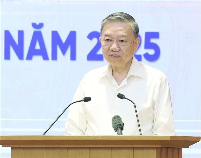 Tổng Bí thư Tô Lâm chủ trì hội nghị sơ kết về thực hiện Nghị quyết 57-NQ/TW - ảnh 2