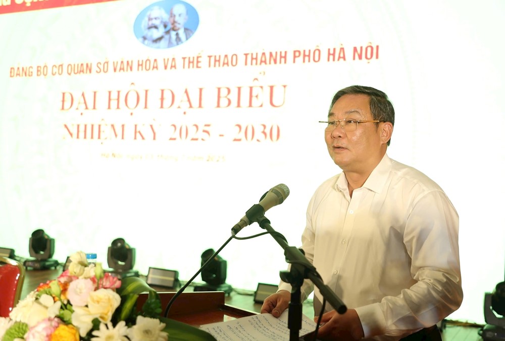 Đại hội Đảng bộ Sở Văn hóa và Thể thao TP Hà Nội nhiệm kỳ 2025-2030 thành công tốt đẹp - ảnh 2