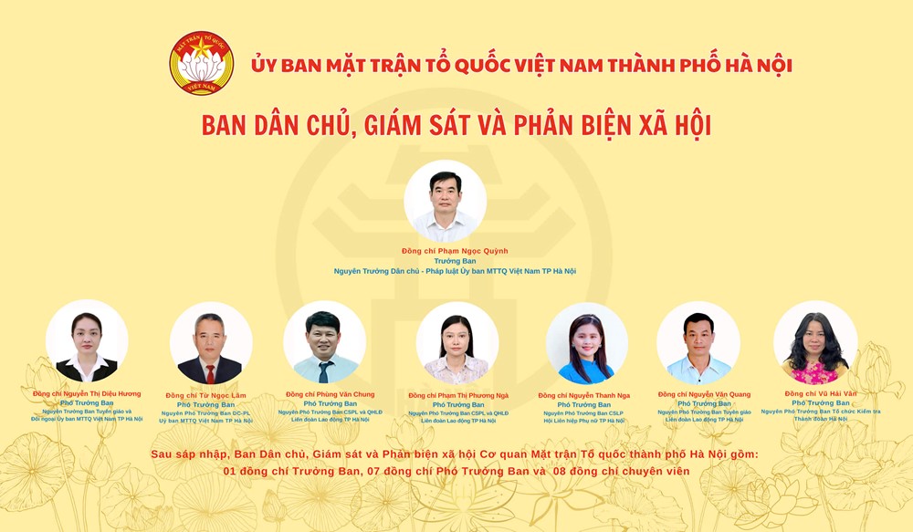 Hà Nội: Công bố các quyết định về công tác cán bộ của cơ quan Ủy ban MTTQ Việt Nam thành phố Hà Nội - ảnh 5